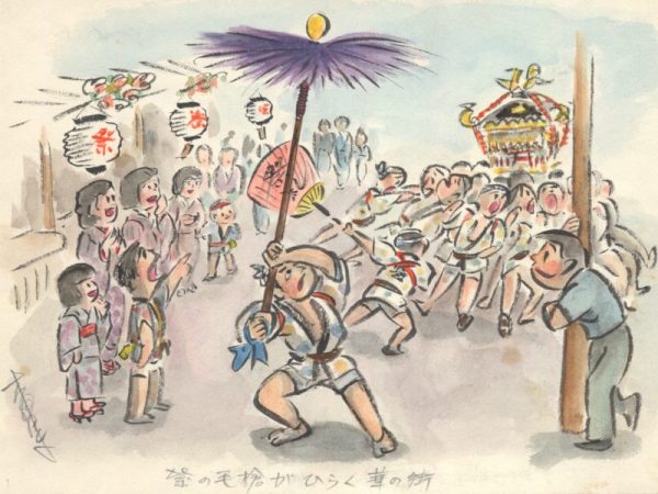 「祭り」。活気に満ちたお祭りの光景ですが、時代は太平洋戦争開戦直前。軍国主義に突き進む日本の危うい高揚感とも重なり…。