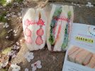 【池田】池田駅前公園で人気店のサンドイッチをパクリ♪春休みの一日、娘と桜を愛でながら