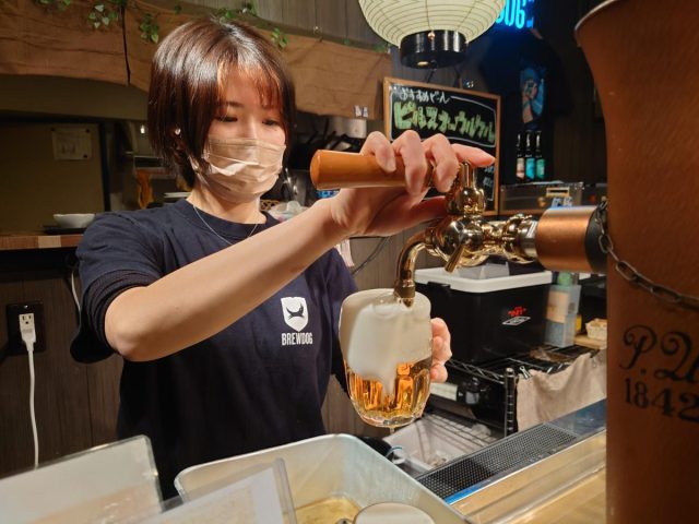 【吹田】江坂の「黒日果」で、超絶「泡までうまい生ビール」に出会った