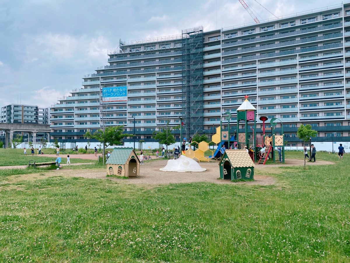 【柏たなか駅前公園】遊具も充実！小さなお子様も遊べる遊具でした^_^