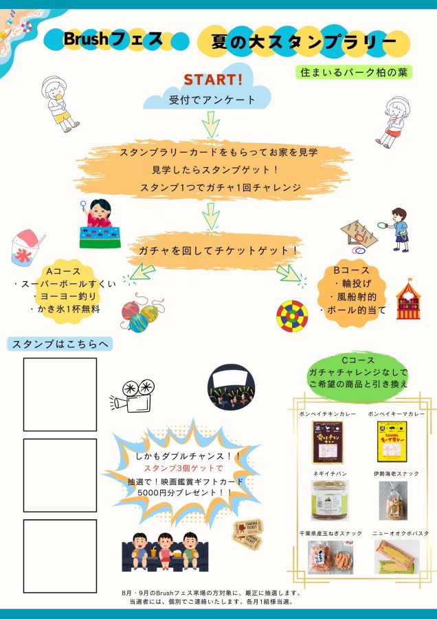 【スタンプラリー詳細】住まいるパーク柏の葉インフォメーションセンターが受付になります