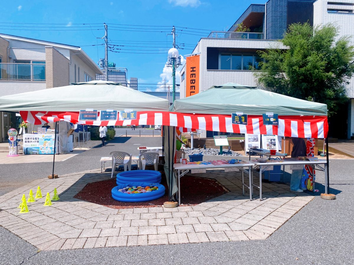 縁日コーナー【射的・的当て・輪投げ・ヨーヨーすくい・スーパーボールすくい など】子ども達に大人気♩