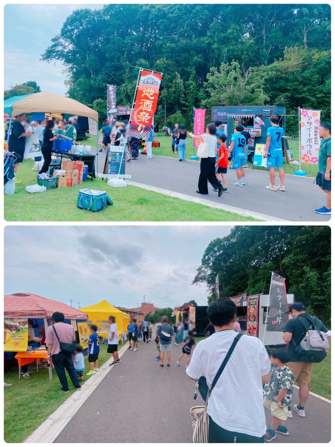 【キッチンカー】出店エリアの様子