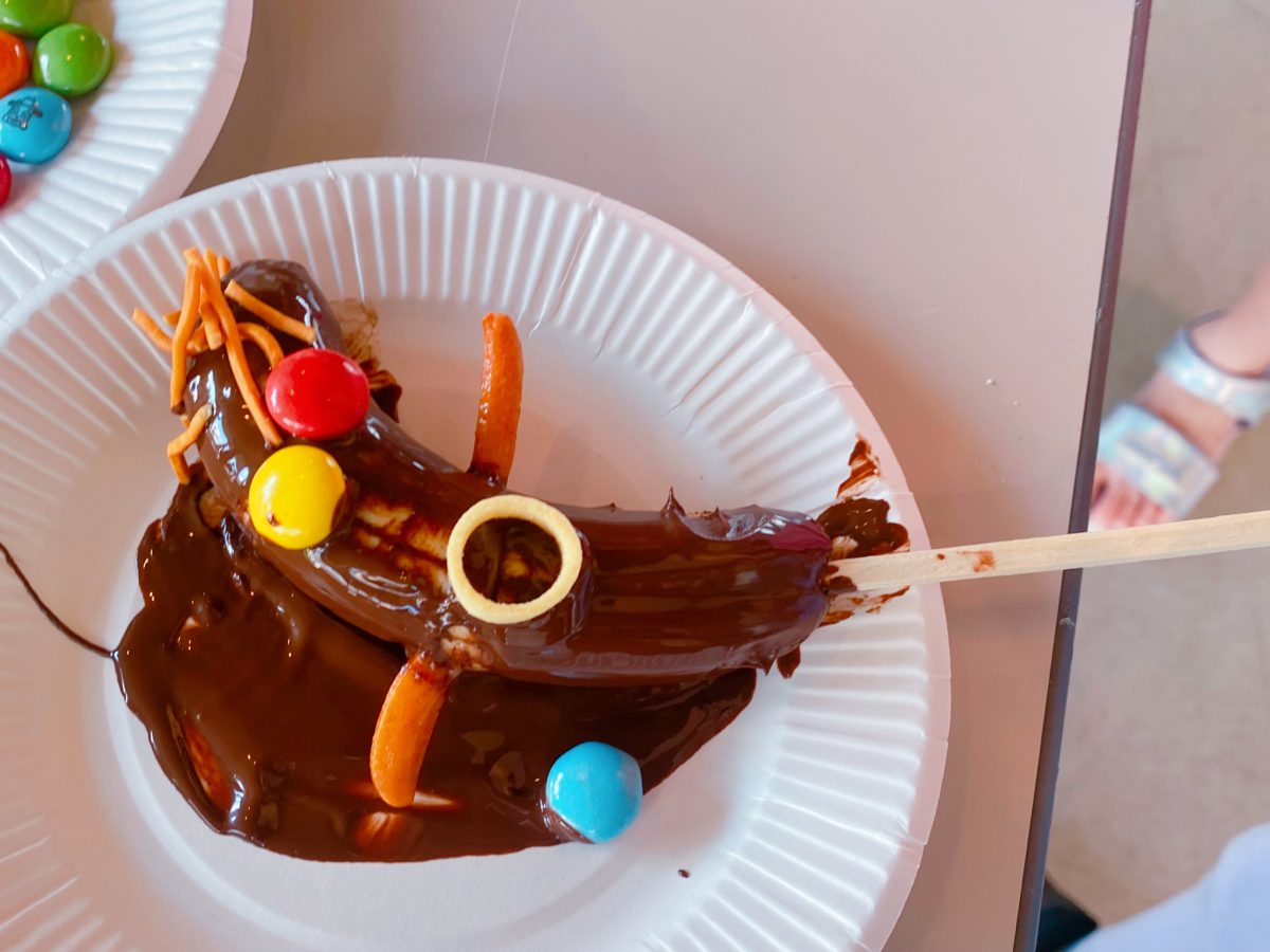 チョコが流れ出す〜！息子の作ったチョコチョコモンスターバナナ⭐︎