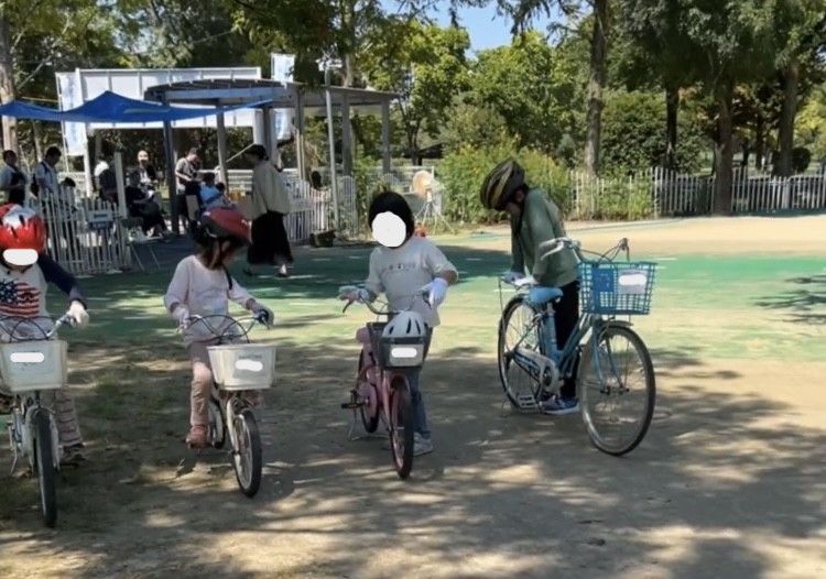 教室は、大仙公園　自転車ひろばで行われます