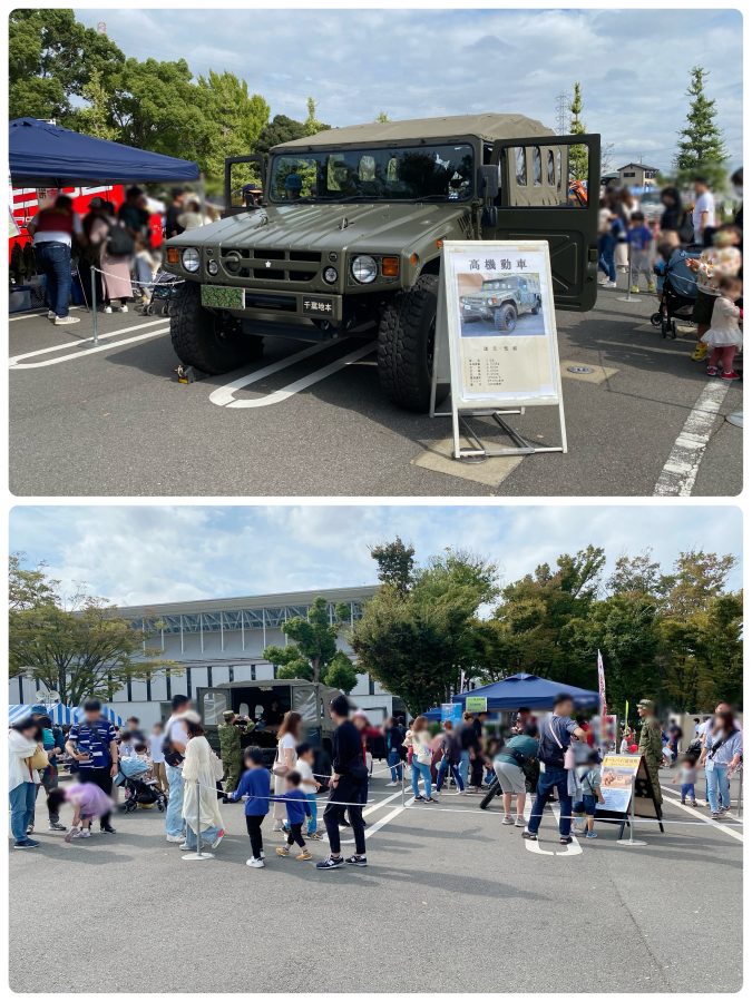 はたらく車コーナーはどの車も大行列ができていました(^-^)