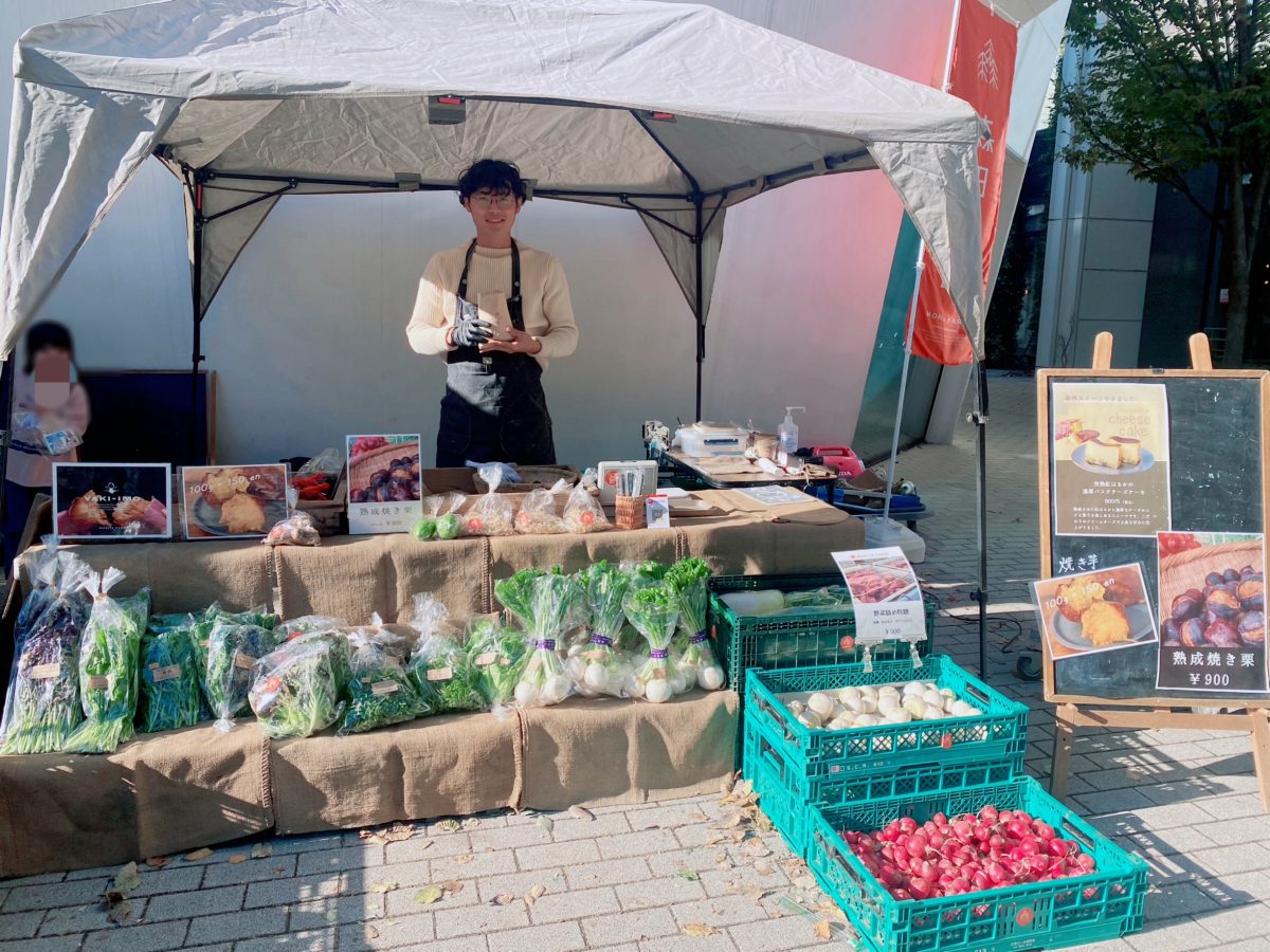 【森田農園】江戸時代から300年続く農園〜いつも季節ごとの旬の味覚が味わえる森田農園さんは新メニューの〝焼き芋のバスクチーズケーキ〟の販売や野菜の詰め放題もありました⭐︎農園野菜にはシールにおすすめの食べ方の記載があるので参考になりますよー