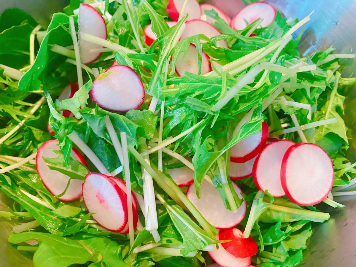 その日の夕ご飯は早速サラダを（水菜・ラディッシュ・ルッコラ）をもりもり食べました(^O^) 次は6歳息子も一緒に【ベジチェック】に行きたいと思います♩野菜をたべるきっかけになるかな(^o^) みなさんもぜひぜひチェックしてみてくださいね