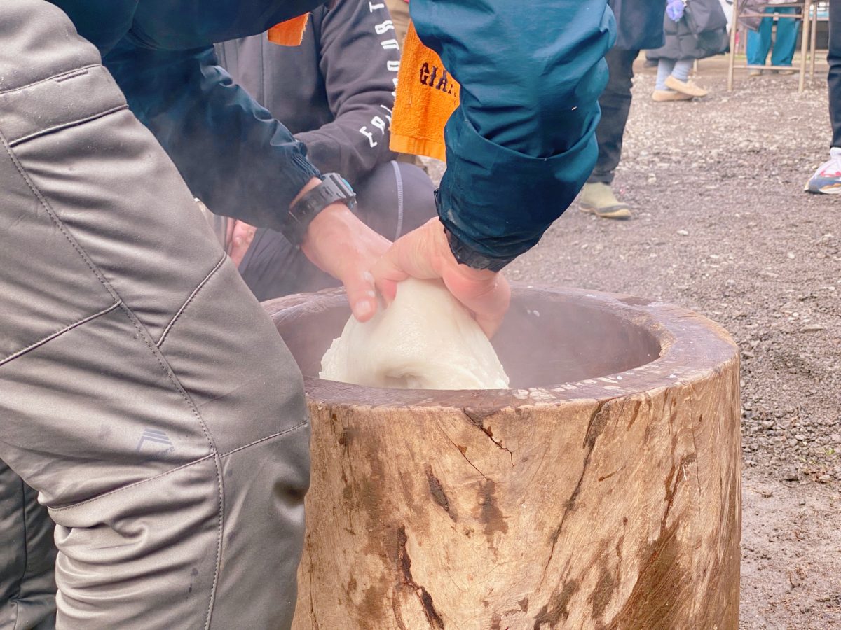 さぁ！お餅がつき上がりました