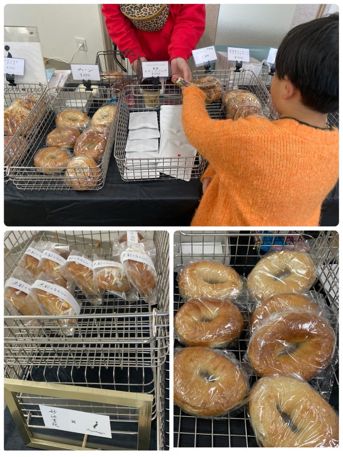 【Bagel&Coffee i】〜ベーグルと珈琲の工房〜一度食べるとまた必ず食べたくなる美味しいベーグルは息子も大ファン♡妙池書院さんとコラボした〝米粉と白あん〟の販売もありました