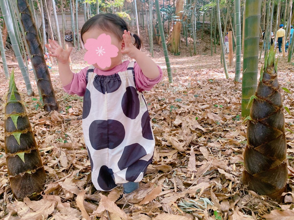 『タケノコよりちょっとだけ大きいよ』竹林の中でしか撮れない写真もたくさん撮れました(๑˃̵ᴗ˂̵)