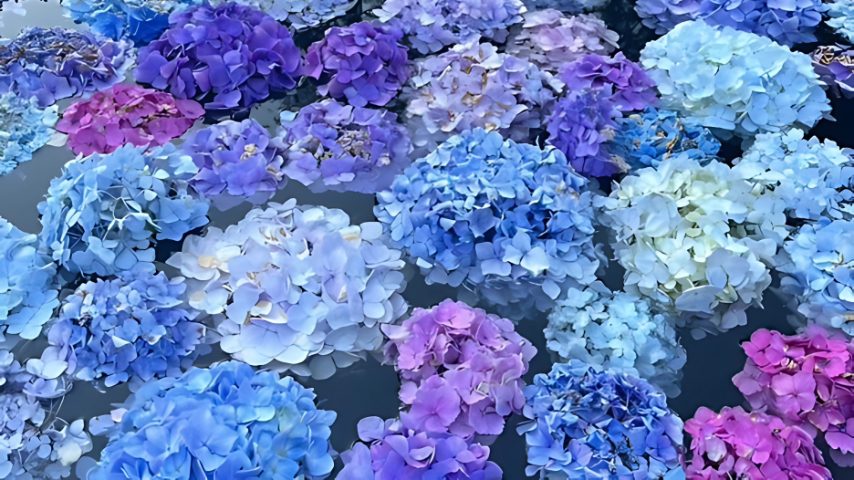 【池田市】水面に咲くあじさいの絶景。「久安寺 あじさいうかべ」が6月20日(金)から開催！