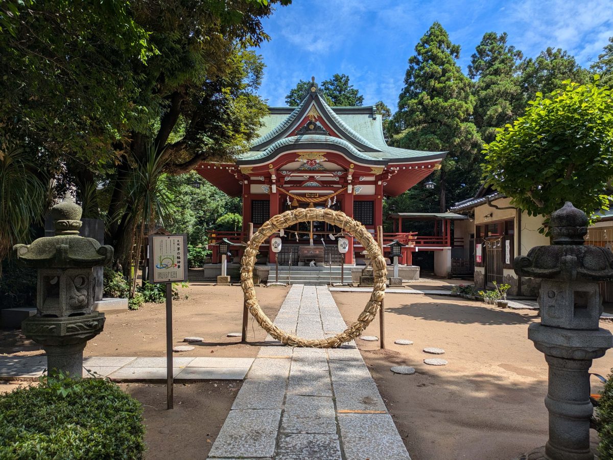柏諏訪神社の茅の輪