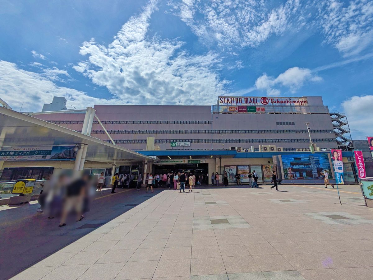 柏駅東口から見た柏駅