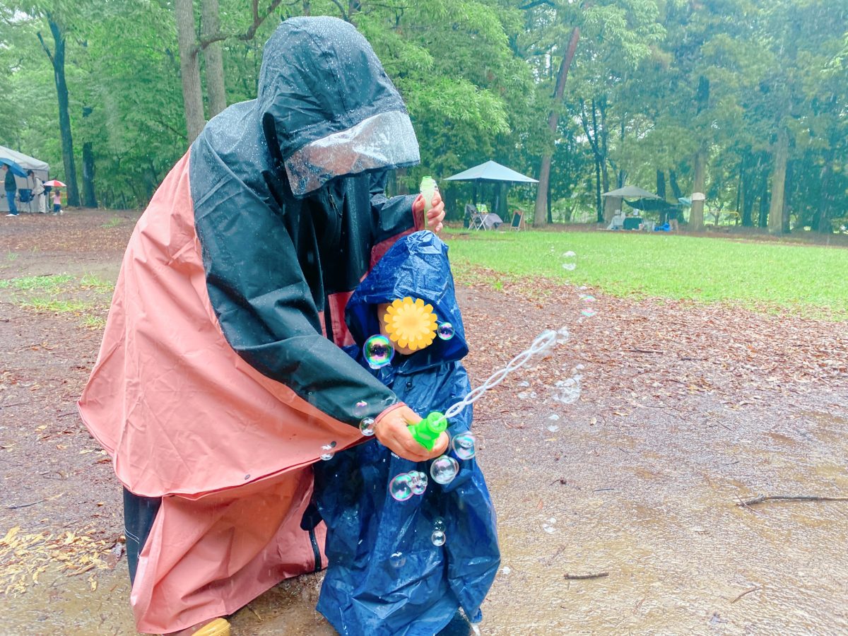 雨の日にシャボン玉と遊ぶなんて、なかなかできない特別体験！ありがとうございました♡