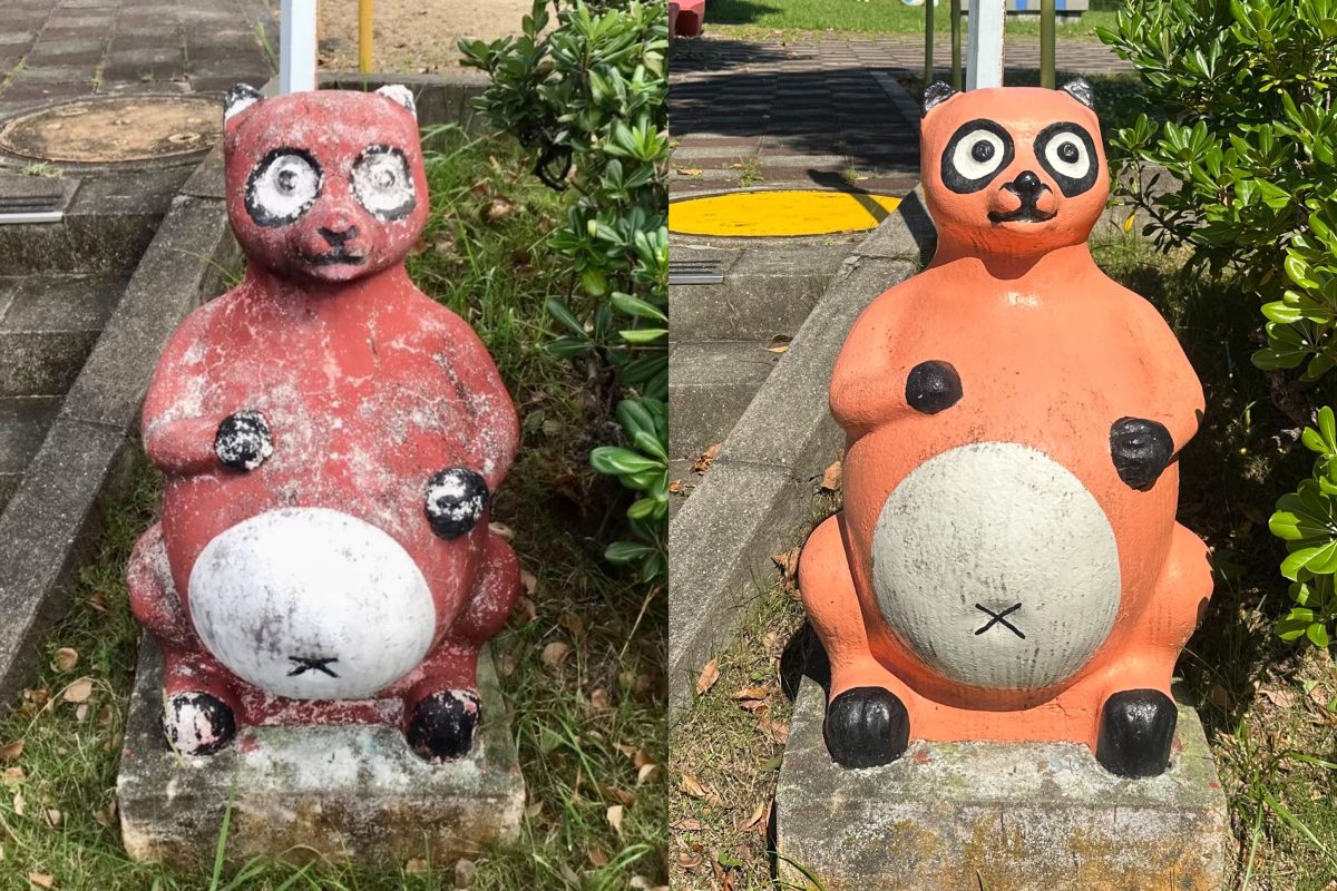 【泉ケ丘】泉北公園散策 Vol.25 発見！！若松台の”ひっそりかわいい”たぬき公園〈後編〉 〜小さな公園に”彩りと感動”をーー塗装屋さんに聞く〜