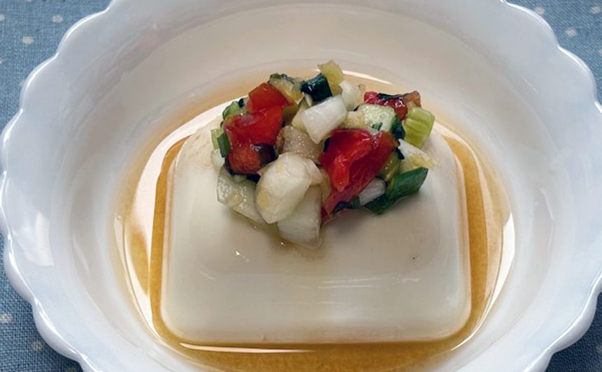 野菜の万能だれの冷奴