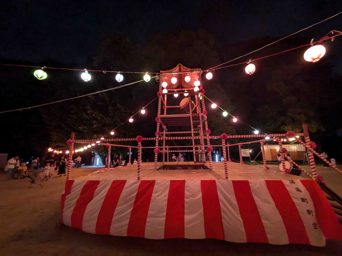 昨年（2024年）の関場町の盆踊り