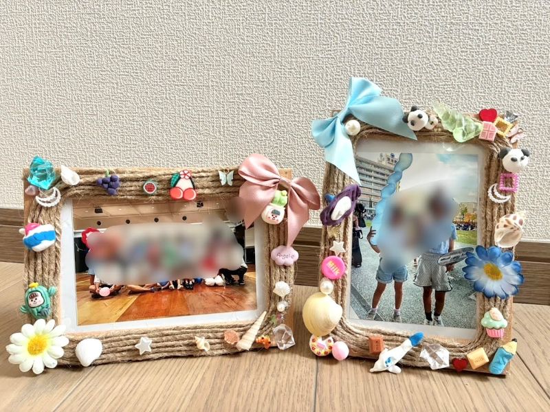 思い出いっぱいのフォトフレームも完成