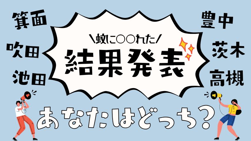 【結果発表】「蚊に〇〇れた！」最も多かったのは“さされた”でした！