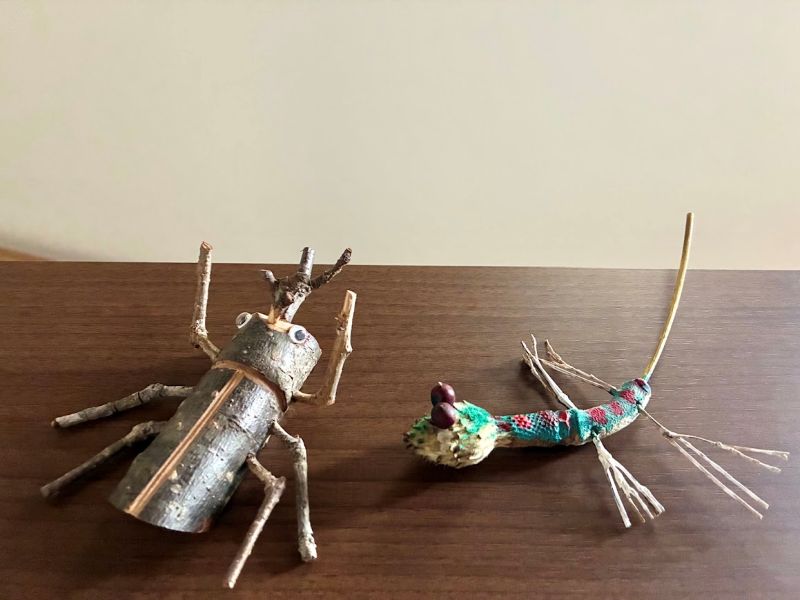 自然素材で作ったかわいい生き物たち！