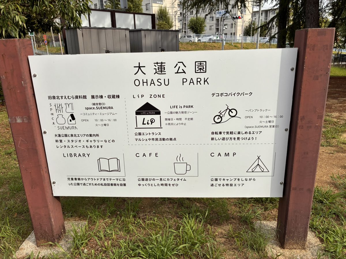 【泉ケ丘】大蓮公園をお散歩！広くて緑がキレイで歩くのが気持ちいい！