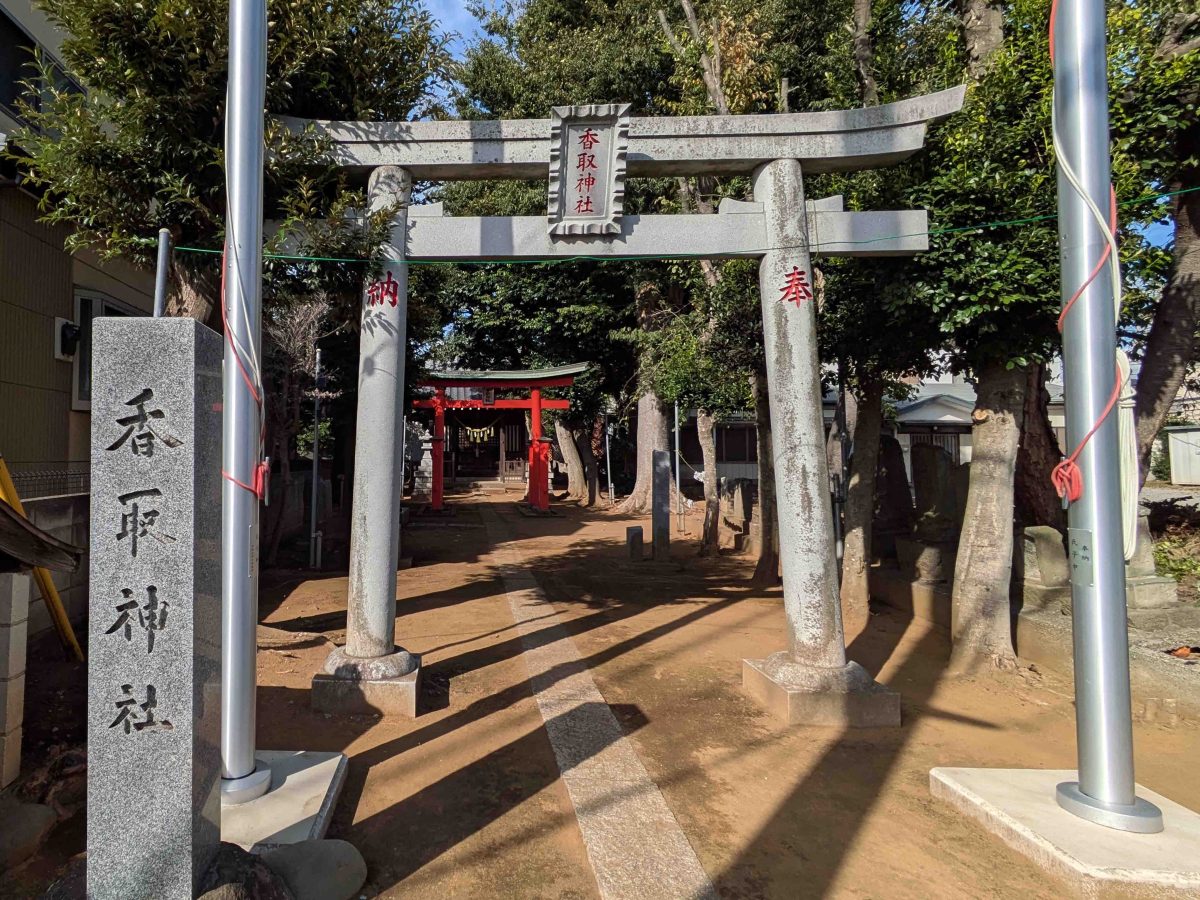 青田香取神社の一の鳥居