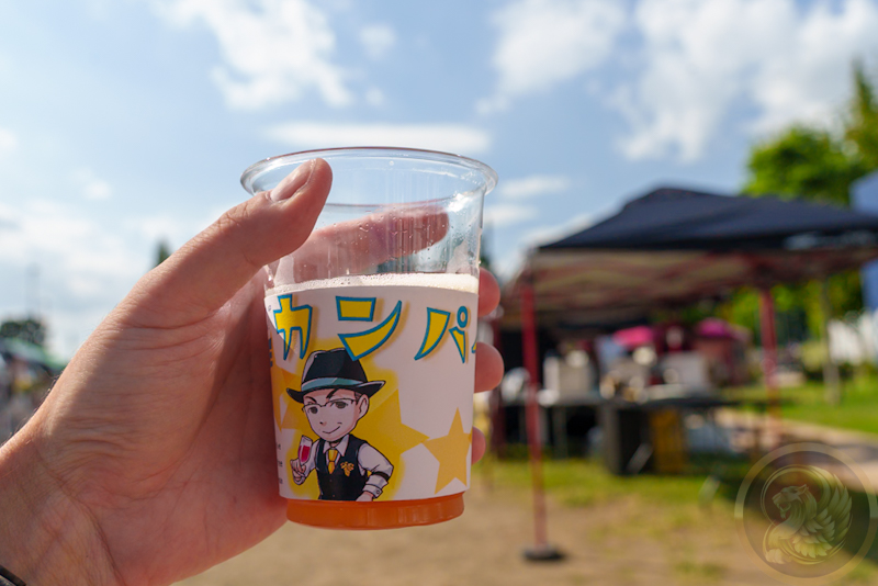 アデカさんのワイン。ちび西田社長のアピール！