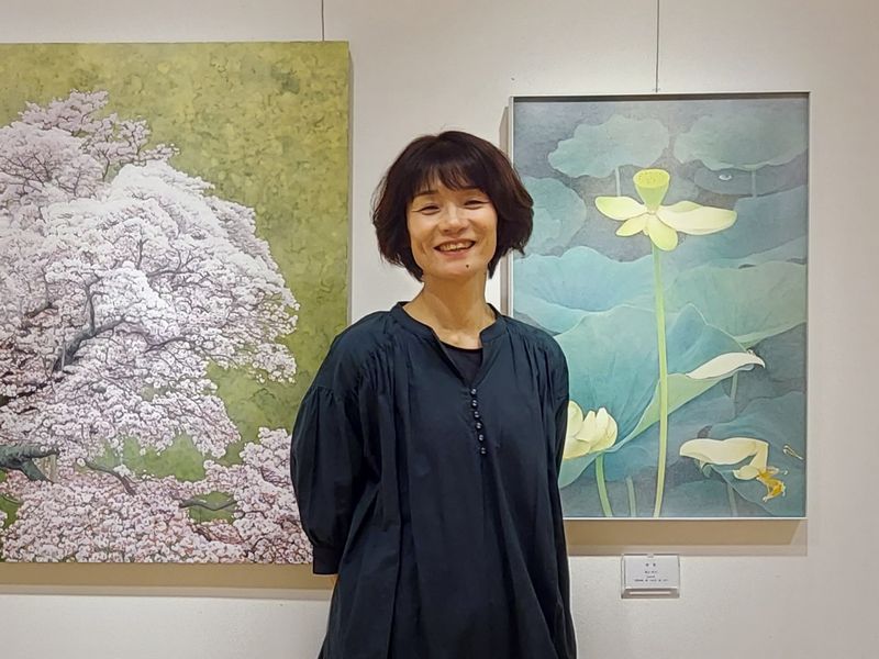 最近は以前ほど人物を描かなくなったという福永さん。「いい意味で我がなくって、自然に近づいているのかな。」