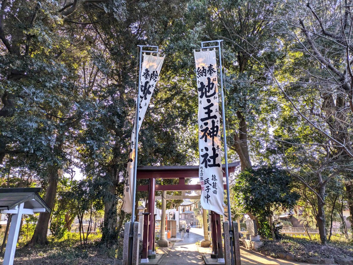町域内には大己貴命(おおあなむちのみこと)を祀る地主神社があります。