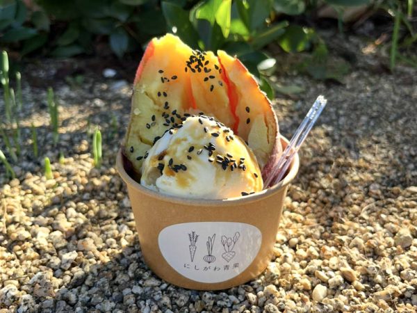 堺市北区のにしがわ青果　店金岡神社前　お芋ちゃんアイス