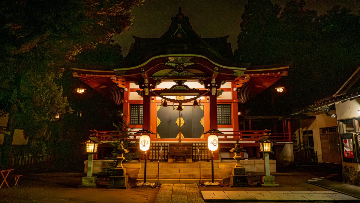 【柏市】ジモト風景 〜提灯の優しいあかり。柏諏訪神社〜