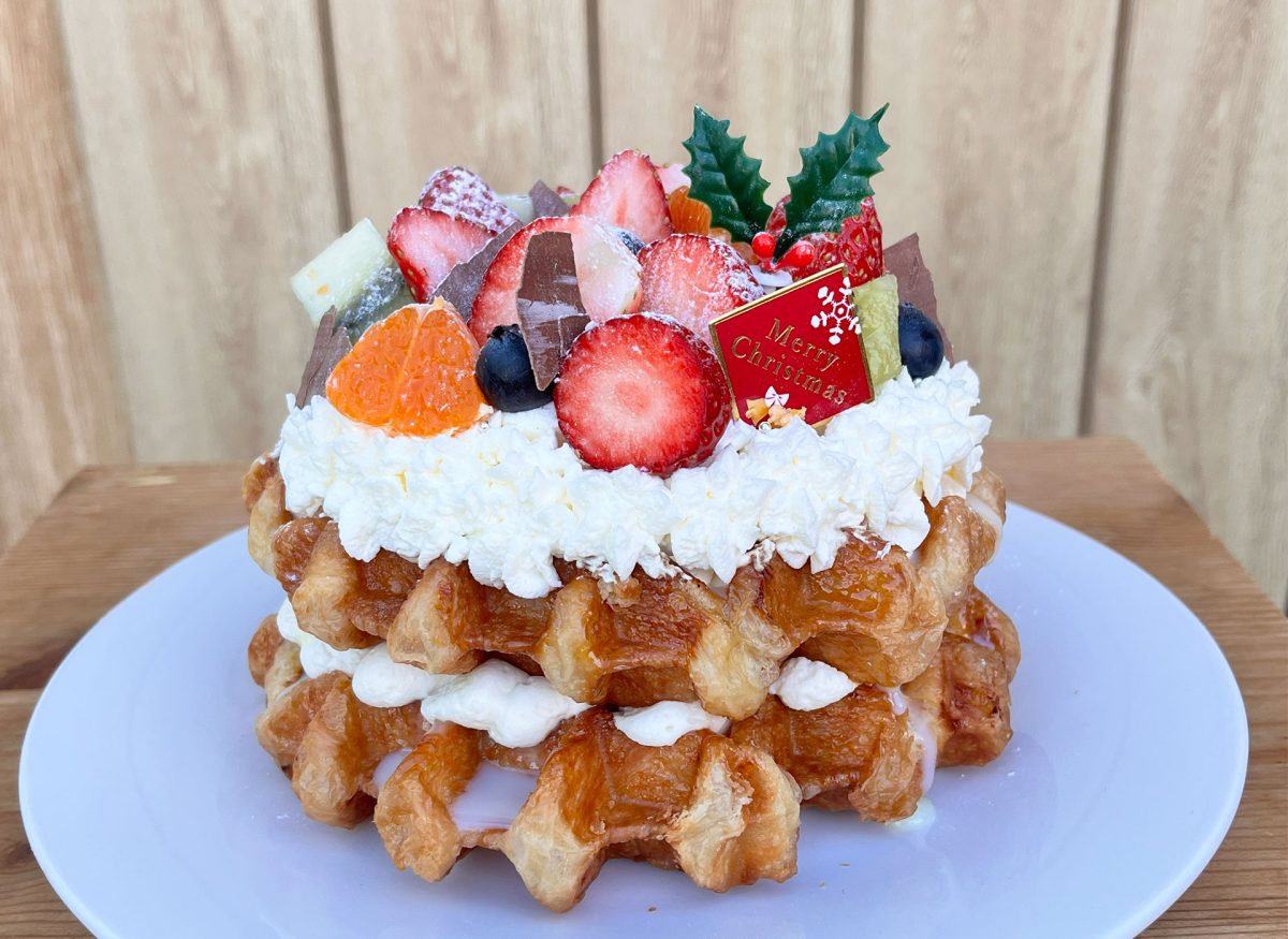 【松戸市】クリスマス限定!松戸のクロッフル専門店Sunshine Croffleから特別な「クロッフルケーキ」が登場♪