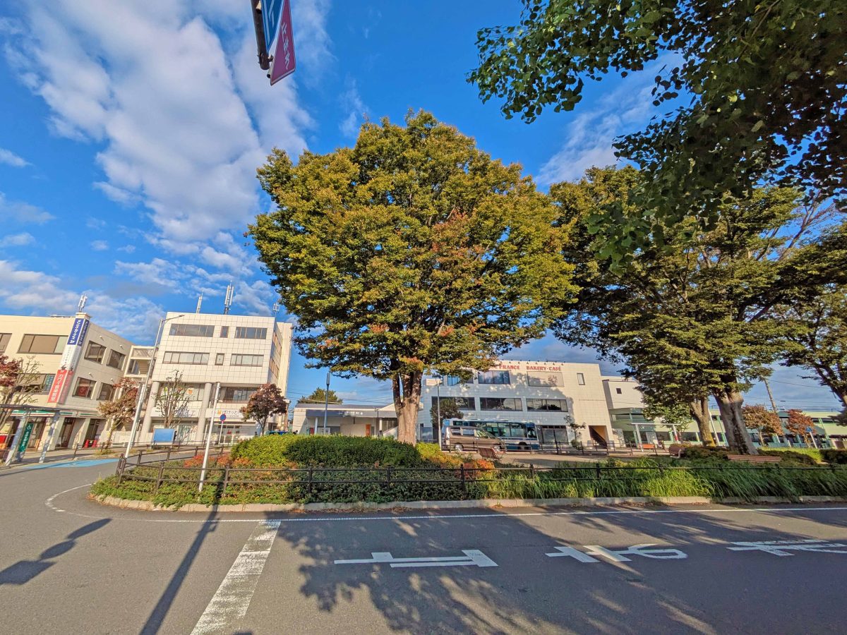 江戸川台西口の駅前ロータリー