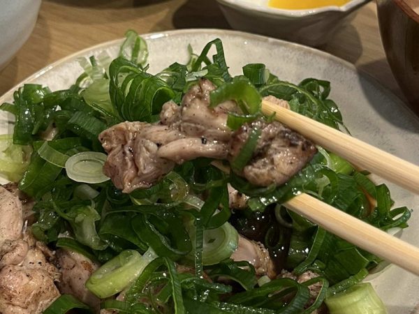 堺市中区新家町の焼き鳥ランチきまま鳥タタキ