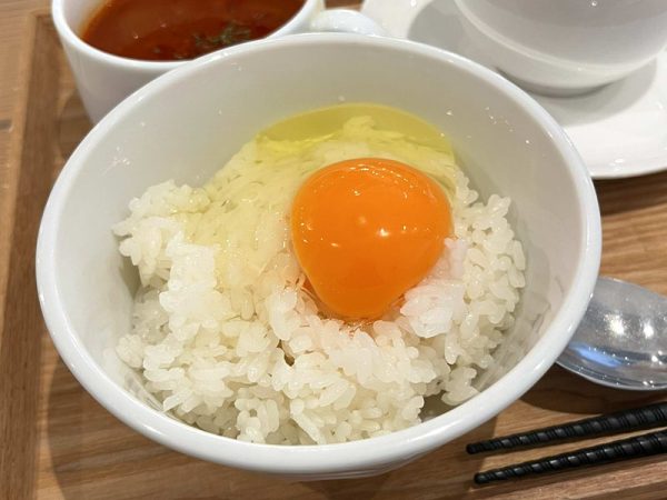 berryべるースープ深井店のモーニングたまごかけご飯