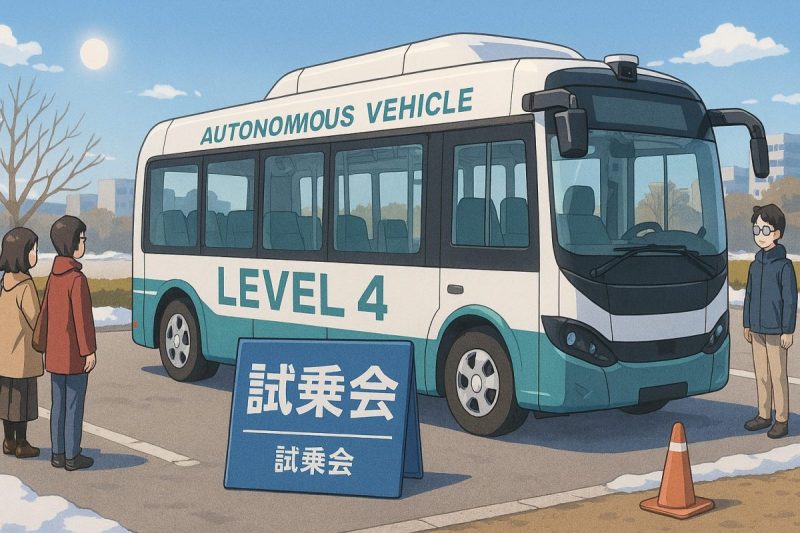 【柏市】自動運転レベル４バスに無料で乗れる！未来の交通を体験できる試乗会開催