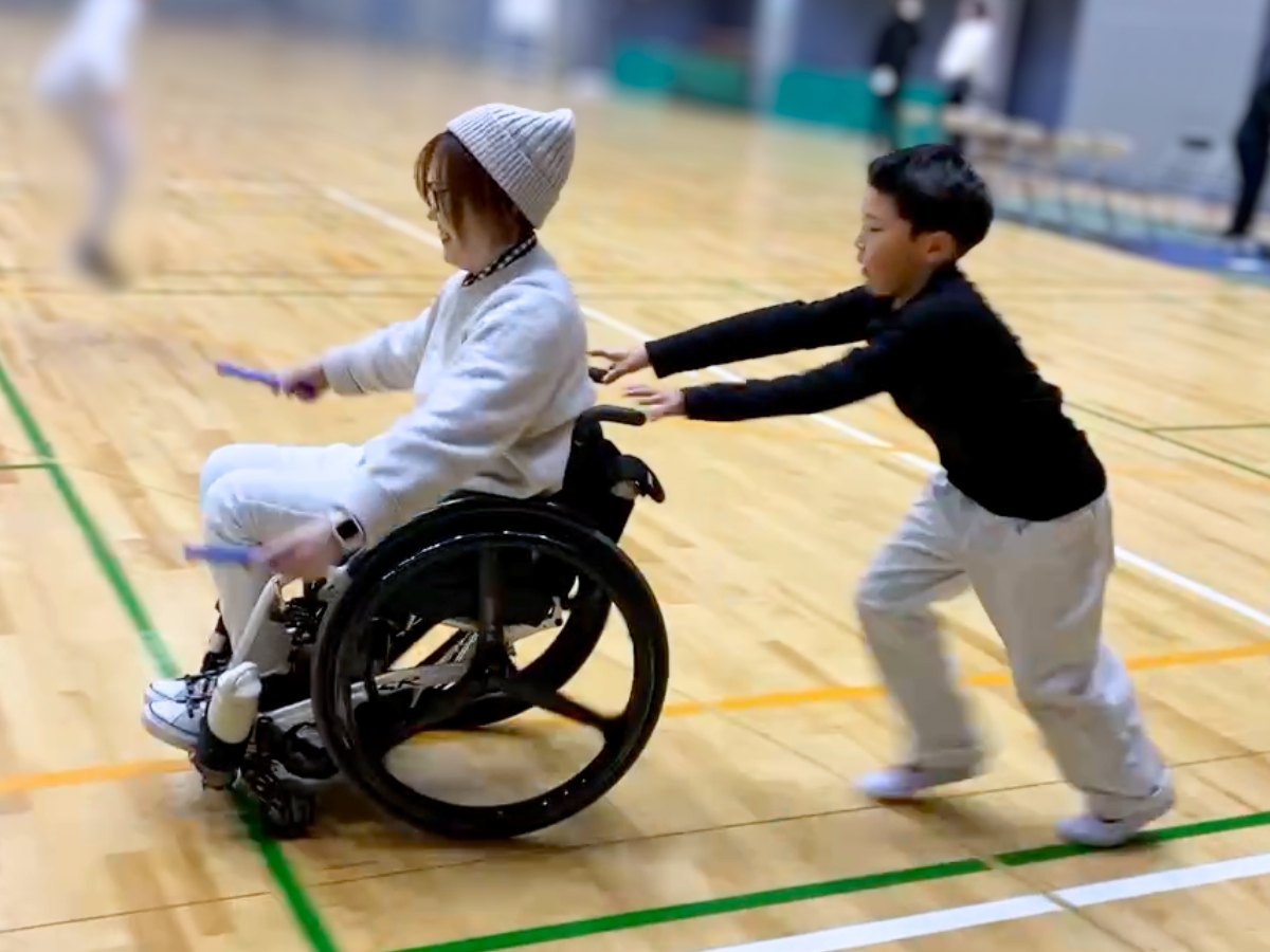 車椅子でもできる、わが家なりの親子跳び。