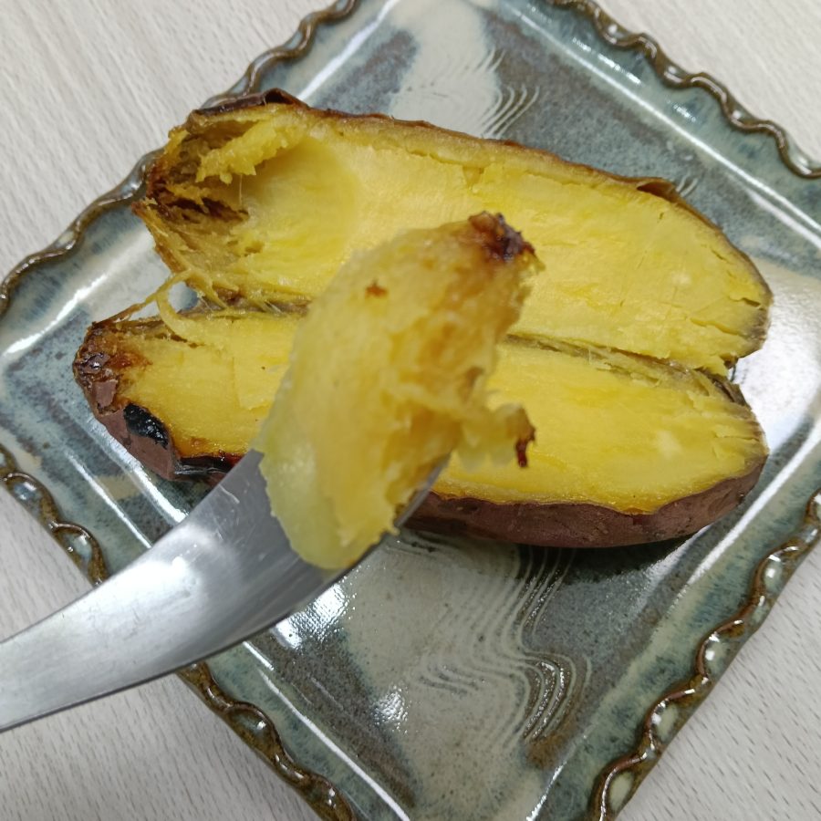 スプーンですくえて、スイートポテトみたい!