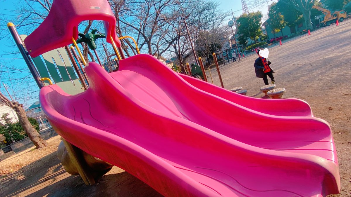 【柏市】角度攻めすぎ！？中十余二第二公園のトリプルスライドが楽しすぎた♩