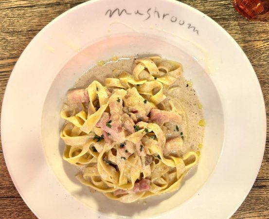 パンチェッタクリームタリアッタレ