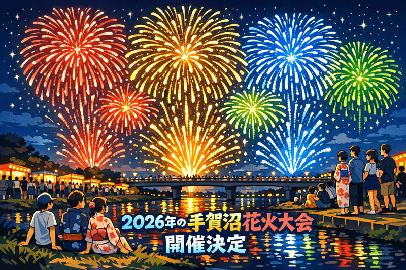 【柏市・我孫子市】手賀沼花火大会2026 開催決定＜8月1日・土＞