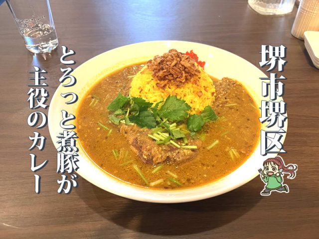 【堺駅】とろ煮豚が主役！「のあ♡バル」の出汁スパイスカレー