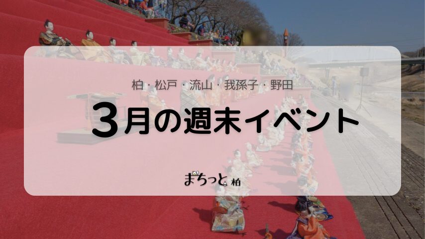 【今週末のイベントまとめ♪】2026年2月28日(土)〜3月1日(日)編