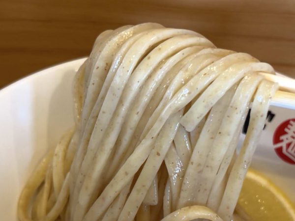 白鷺駅近くのつけ麺さんベリーグッド麺　極太麺