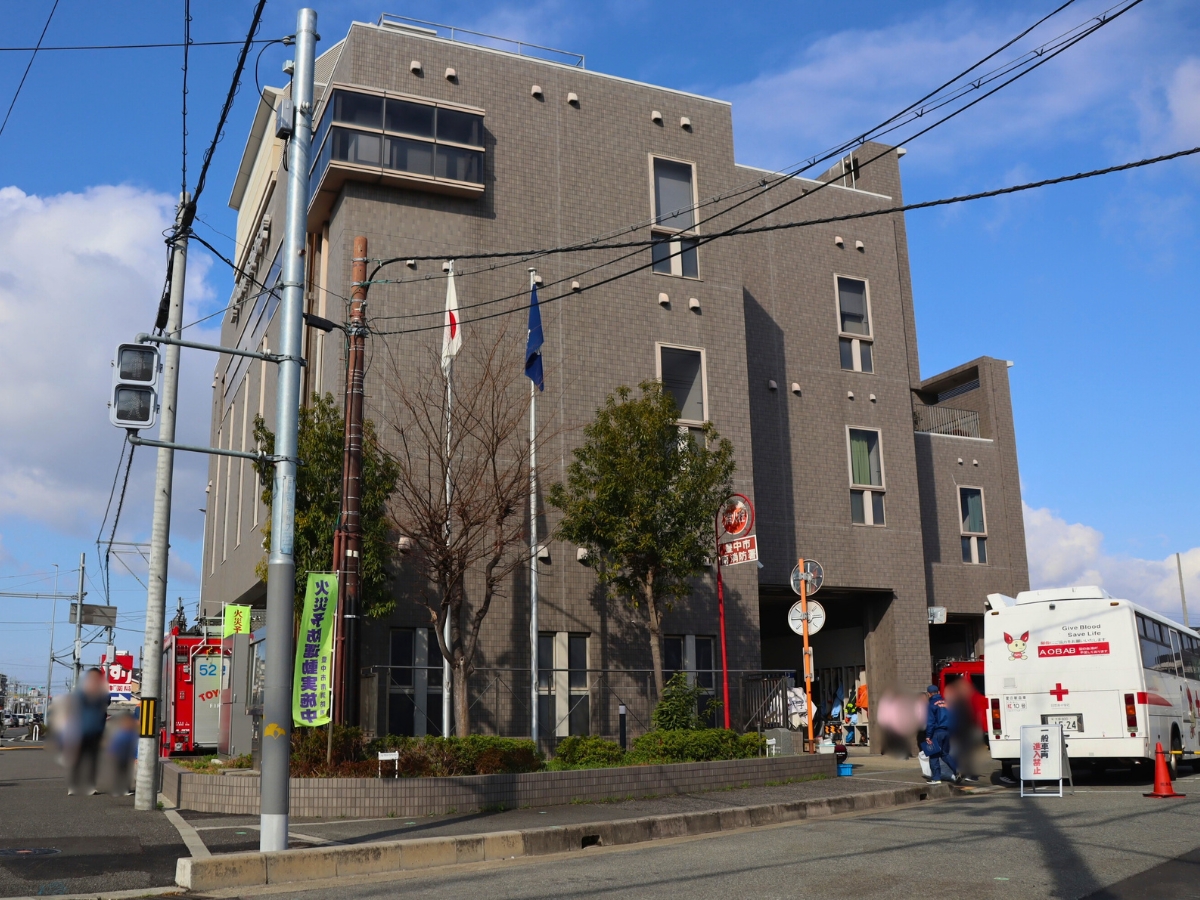 南消防署の外観。ここが「南消防署開放デー」の会場です。