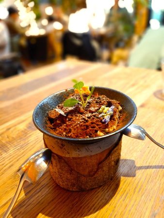 植木鉢ティラミス、スプーンはスコップ