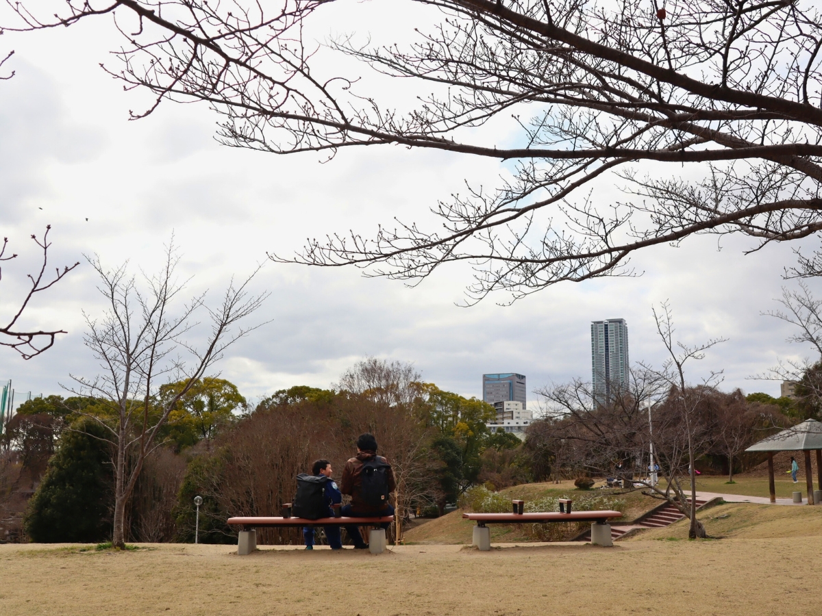 丘の上からは千里中央の街並みを見渡すこともできます。