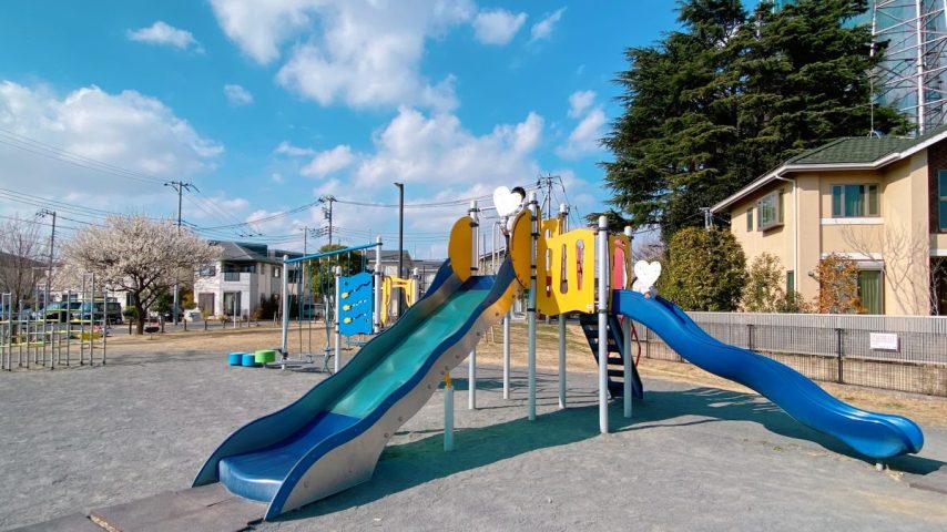 【流山市】桜×遊具×焼き芋の最強3セット！おおたかの森東3号公園が想像以上