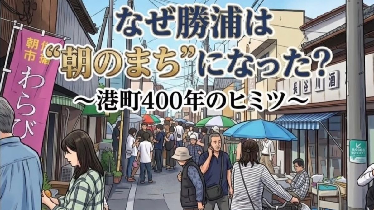 【流山市】勝浦朝市のヒミツを歩いて探る！ 3/29「つなぐ、つながる朝市妄想会議vol.4」フィールドワーク参加者募集中